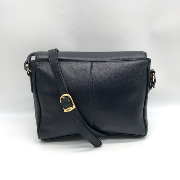 Etienne Aigner Black Leather Crossbody - Picture 2 of 10